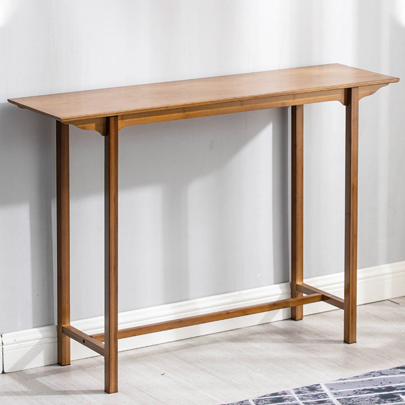 12" Wide Mid-Century Modern Console Table Solid Wood Console Sofa Table