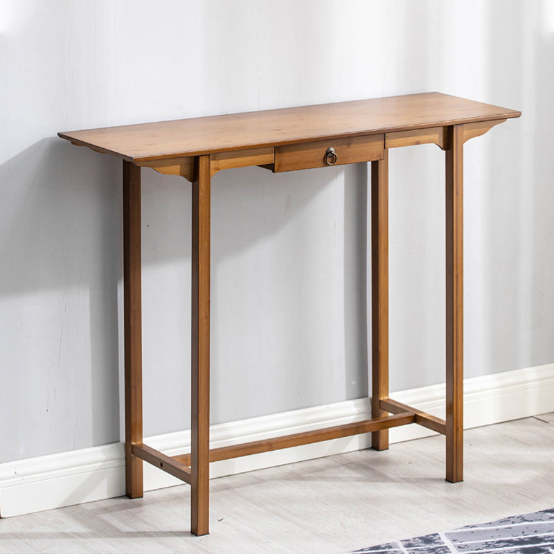 12" Wide Mid-Century Modern Console Table Solid Wood Console Sofa Table