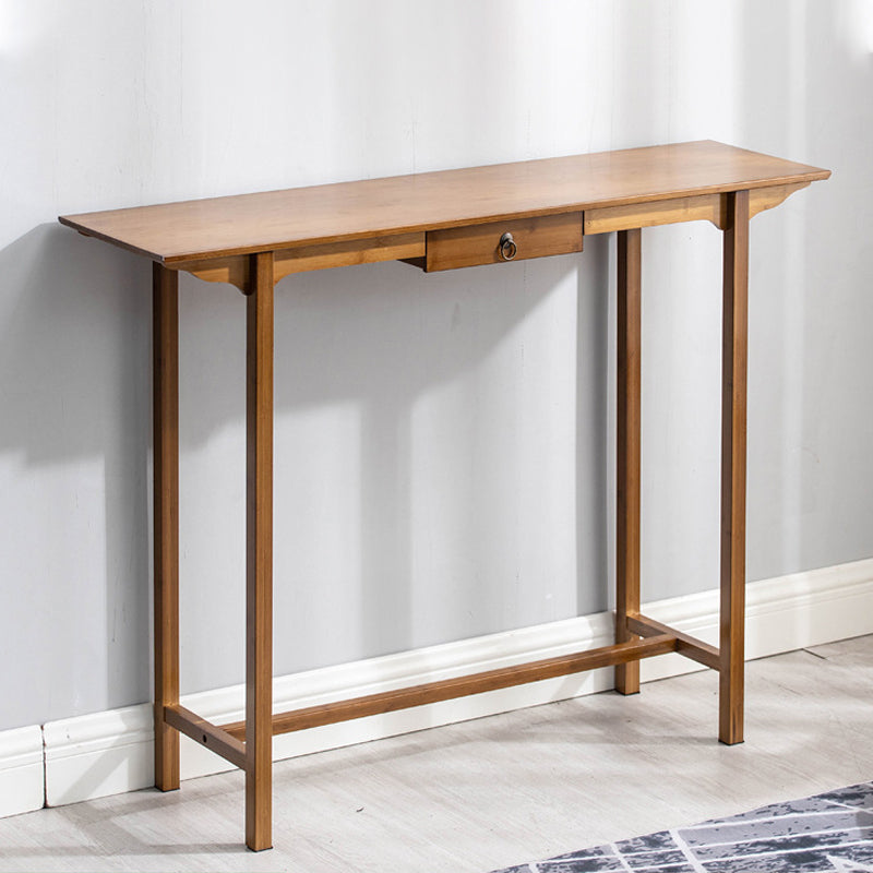 12" Wide Mid-Century Modern Console Table Solid Wood Console Sofa Table