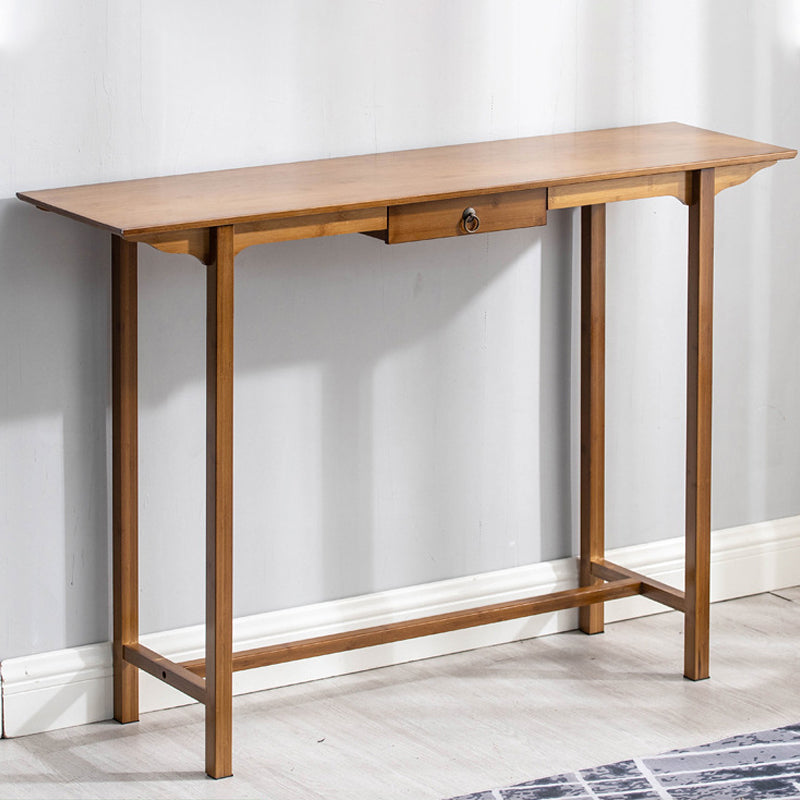 12" Wide Mid-Century Modern Console Table Solid Wood Console Sofa Table