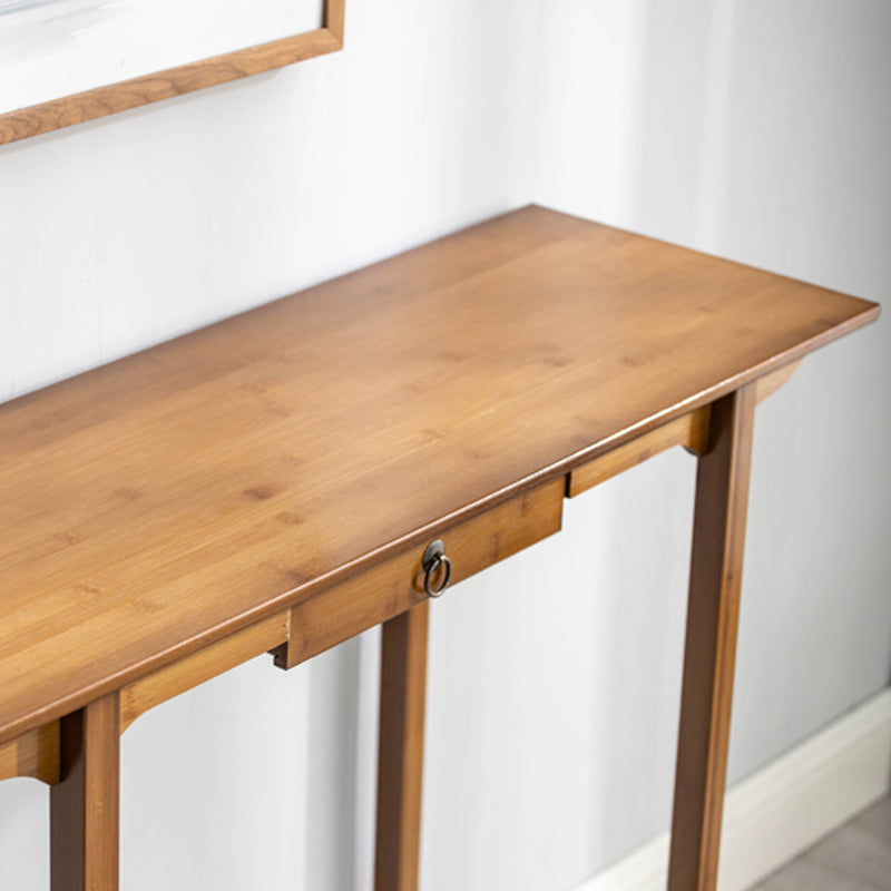 12" Wide Mid-Century Modern Console Table Solid Wood Console Sofa Table