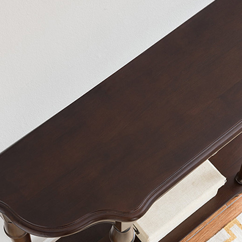 11" Wide Mid-Century Modern Console Table Single Drawer Sofa Table