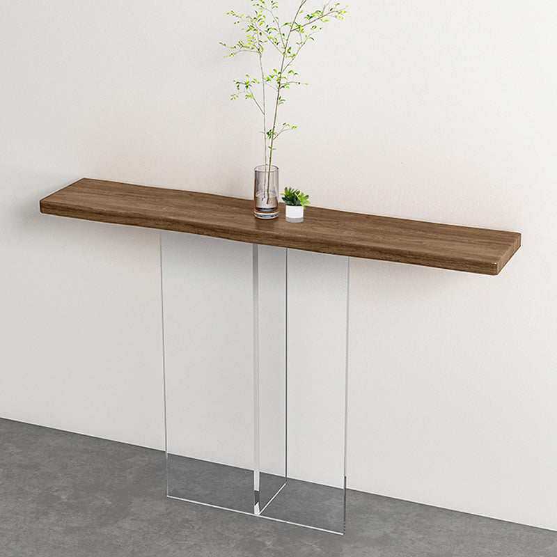 Rectangle Acrylic Console Table 11.8" W Contemporary End Table