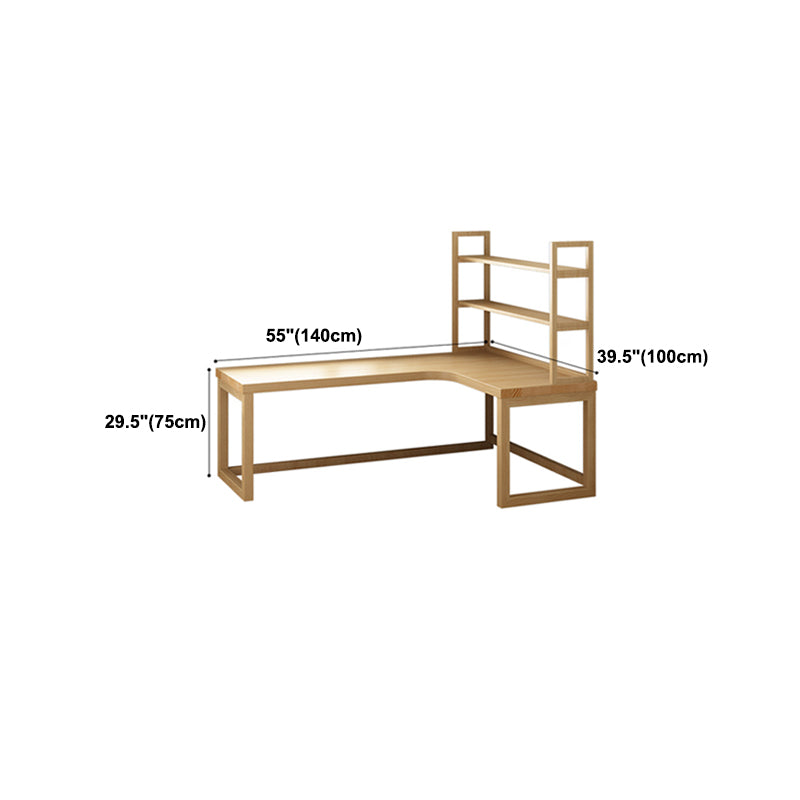 Modern Minimalist Wood Office Desk 29.6" H Writing Desk for Office and Living Room