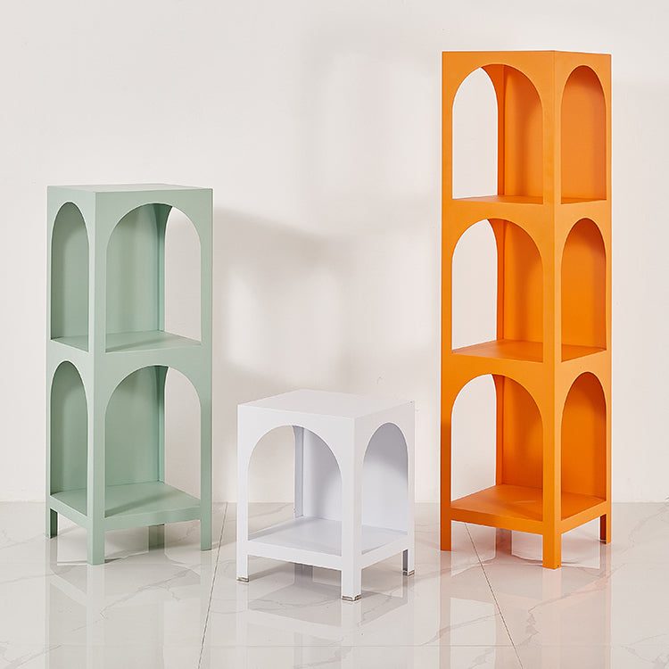 Modern Metal Bookcase Open Storage Shelves Included Etagere Bookshelf