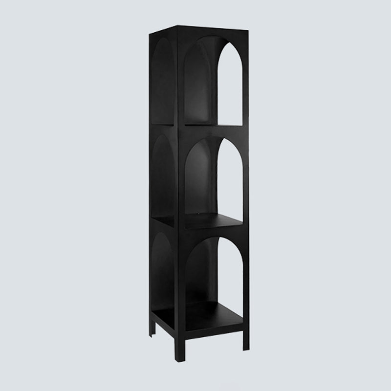 Modern Metal Bookcase Open Storage Shelves Included Etagere Bookshelf