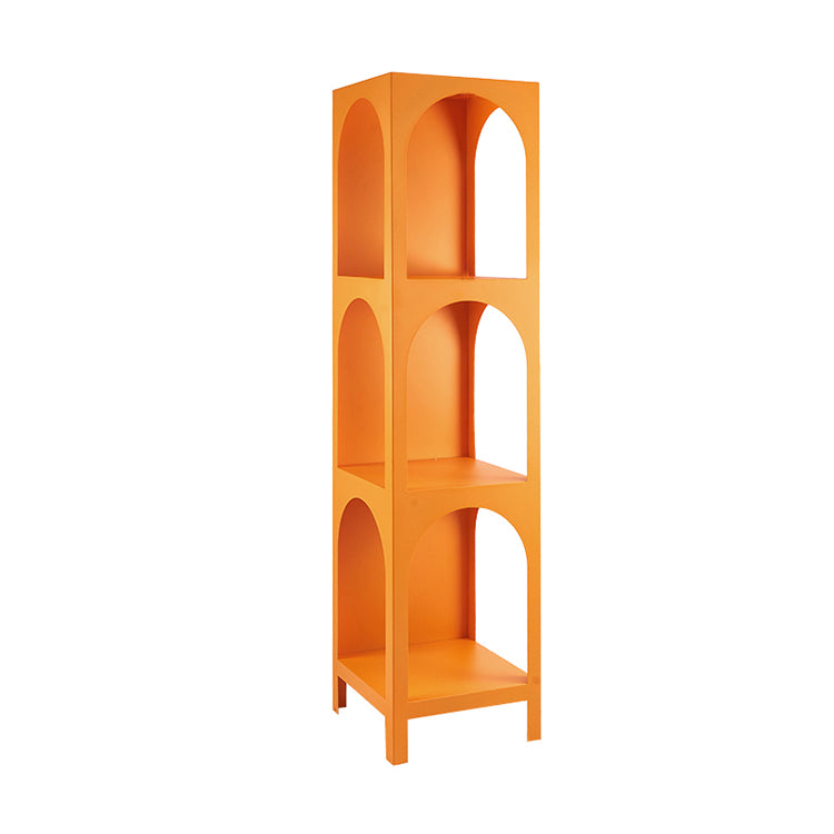 Modern Metal Bookcase Open Storage Shelves Included Etagere Bookshelf