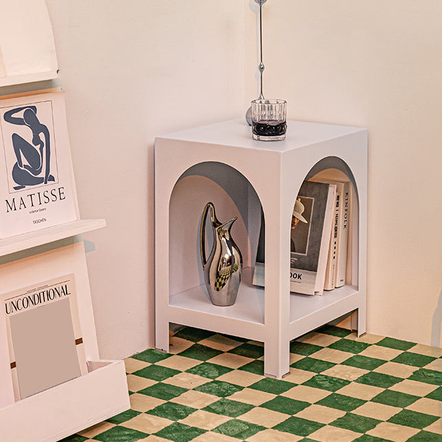 Modern Metal Bookcase Open Storage Shelves Included Etagere Bookshelf