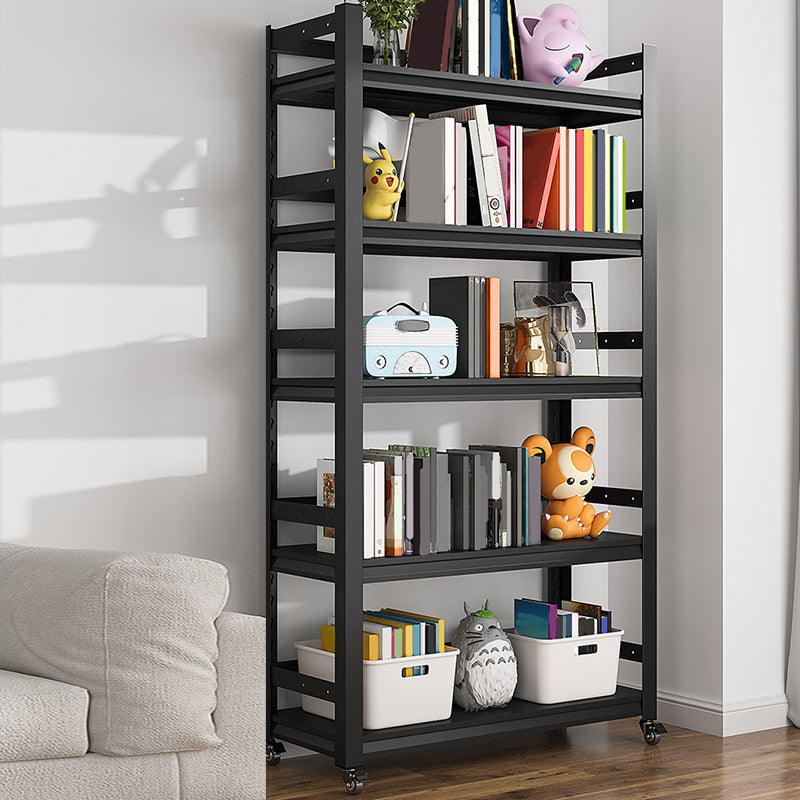 Open Standard Bookshelf Modern Steel Home Study Living Room Bookcase