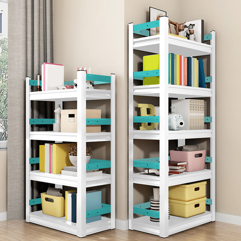 Open Standard Bookshelf Modern Steel Home Study Living Room Bookcase