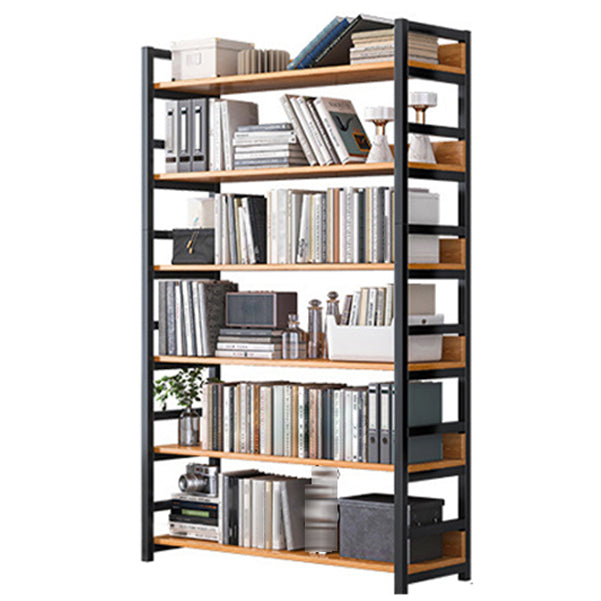 Open Wooden Bookcase Modern Minimalist Home Office Bookshelf