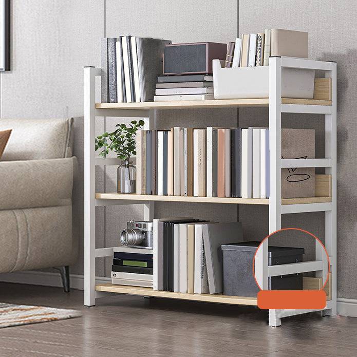 Open Wooden Bookcase Modern Minimalist Home Office Bookshelf