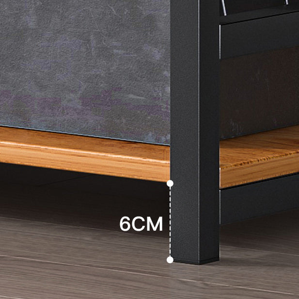 Open Wooden Bookcase Modern Minimalist Home Office Bookshelf