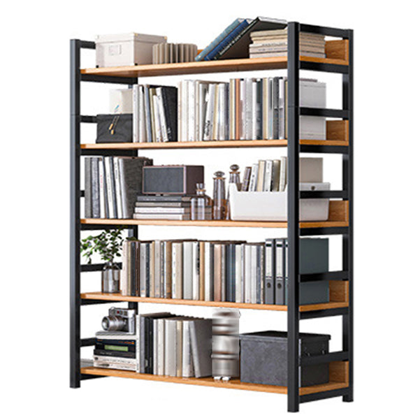 Open Wooden Bookcase Modern Minimalist Home Office Bookshelf