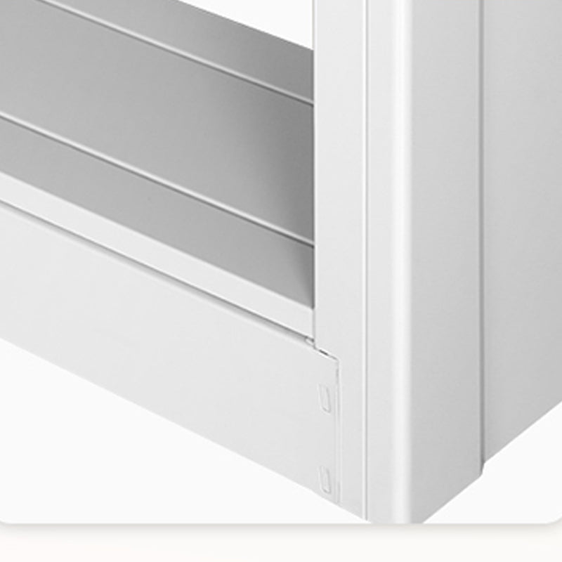 Metal Bookshelf Modern Bookcase with Rectangular Shelves,11.8" Wide