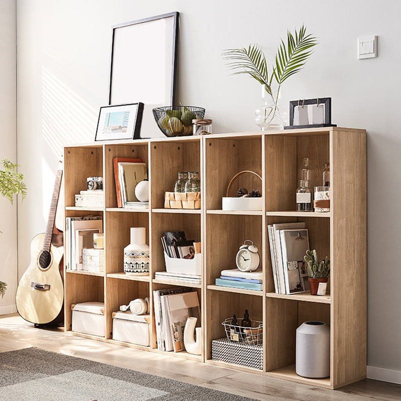 9.45" W Cube Engineered Wood Bookshelf Contemporary Bookcase for Living Room
