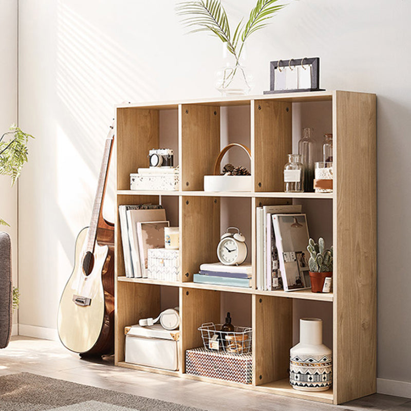 9.45" W Cube Engineered Wood Bookshelf Contemporary Bookcase for Living Room