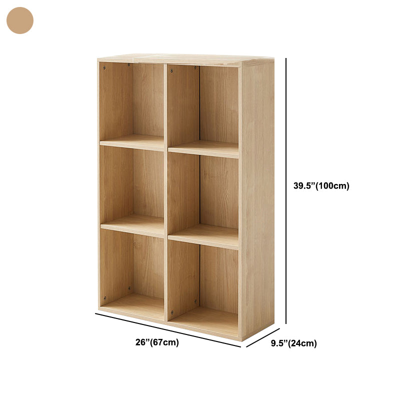 9.45" W Cube Engineered Wood Bookshelf Contemporary Bookcase for Living Room