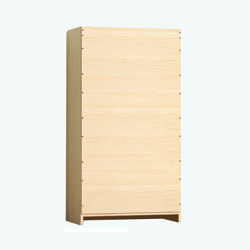 Contemporary Floor Closed Back Book Shelf Wooden Home Shelf Bookcase with Shelves