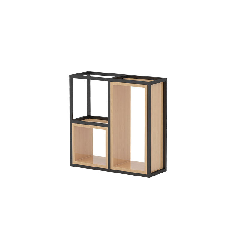 Geometric Shelf Bookcase Contemporary Metal Bookcase for Office