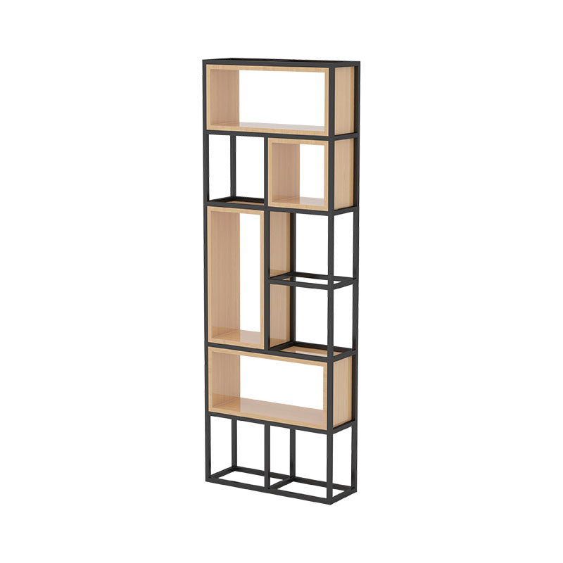 Geometric Shelf Bookcase Contemporary Metal Bookcase for Office