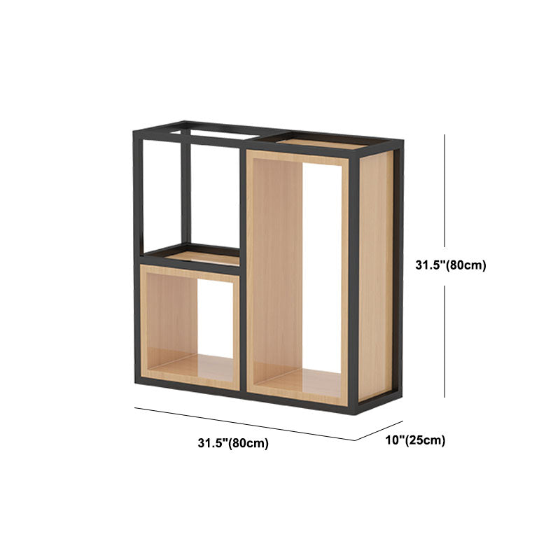Geometric Shelf Bookcase Contemporary Metal Bookcase for Office