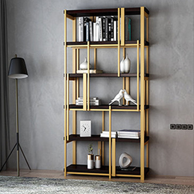 Modern Metal Bookshelf Black Etagere Open Shelf Bookcase Shelves Included