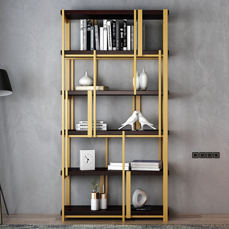 Modern Metal Bookshelf Black Etagere Open Shelf Bookcase Shelves Included