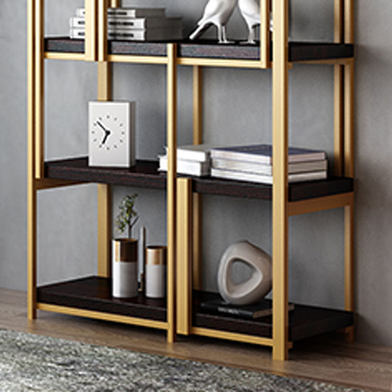 Modern Metal Bookshelf Black Etagere Open Shelf Bookcase Shelves Included