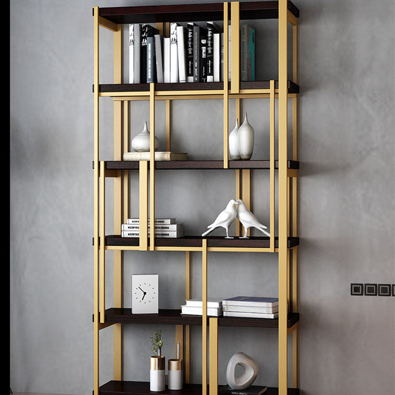 Modern Metal Bookshelf Black Etagere Open Shelf Bookcase Shelves Included
