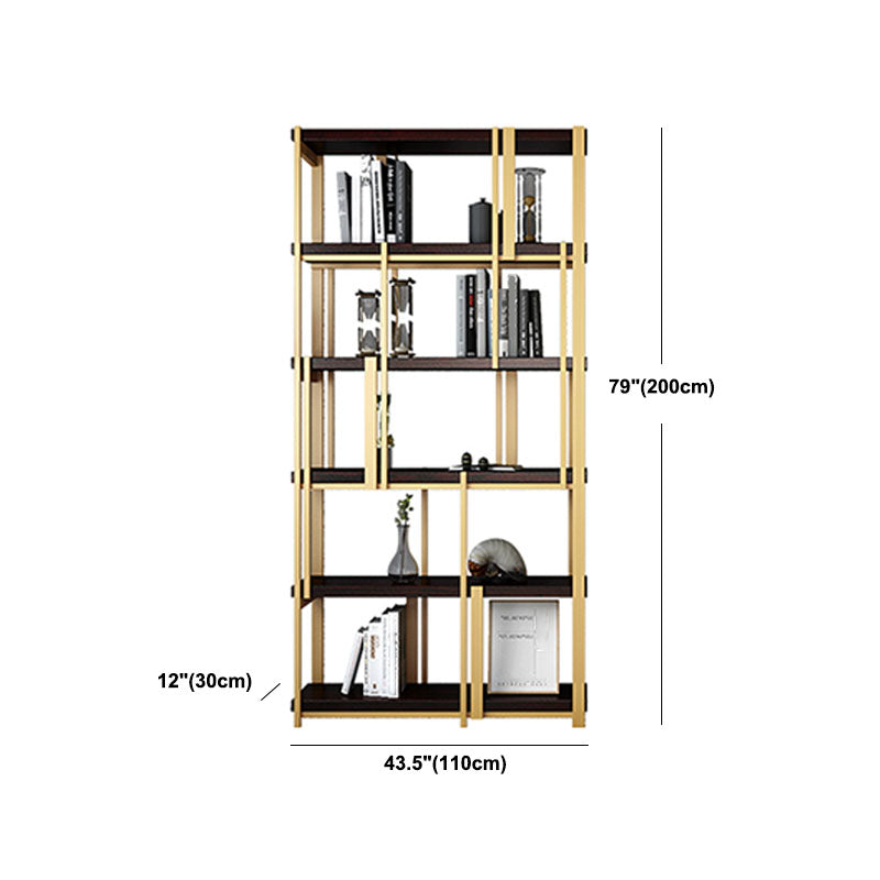 Modern Metal Bookshelf Black Etagere Open Shelf Bookcase Shelves Included