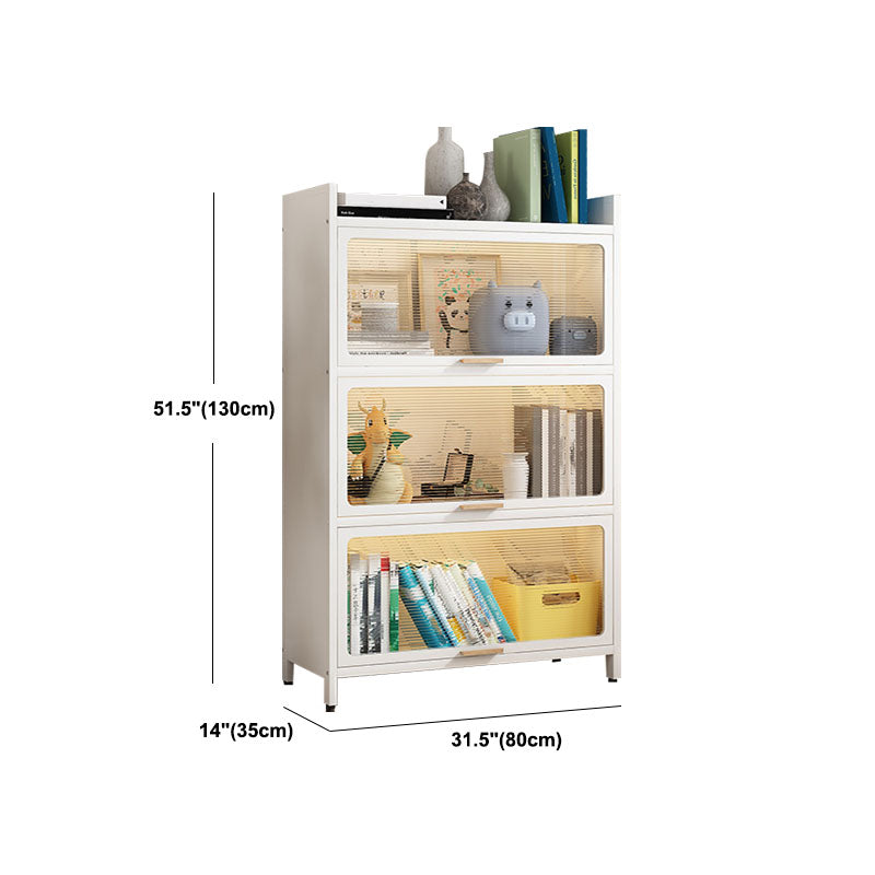 Standard Shelf Bookcase Contemporary Steel Bookcase for Study Room