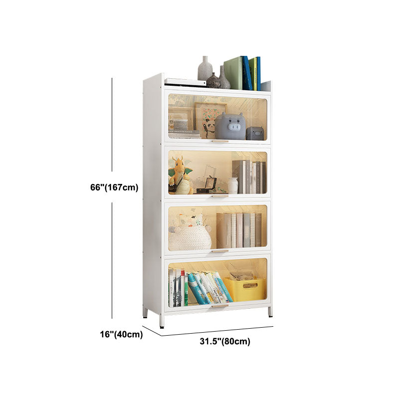 Standard Shelf Bookcase Contemporary Steel Bookcase for Study Room