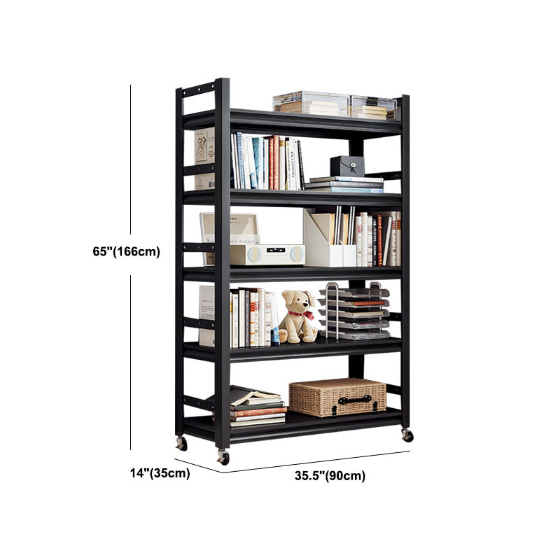 Etagere Shelf Bookcase Contemporary Steel Book Shelf for Study Room