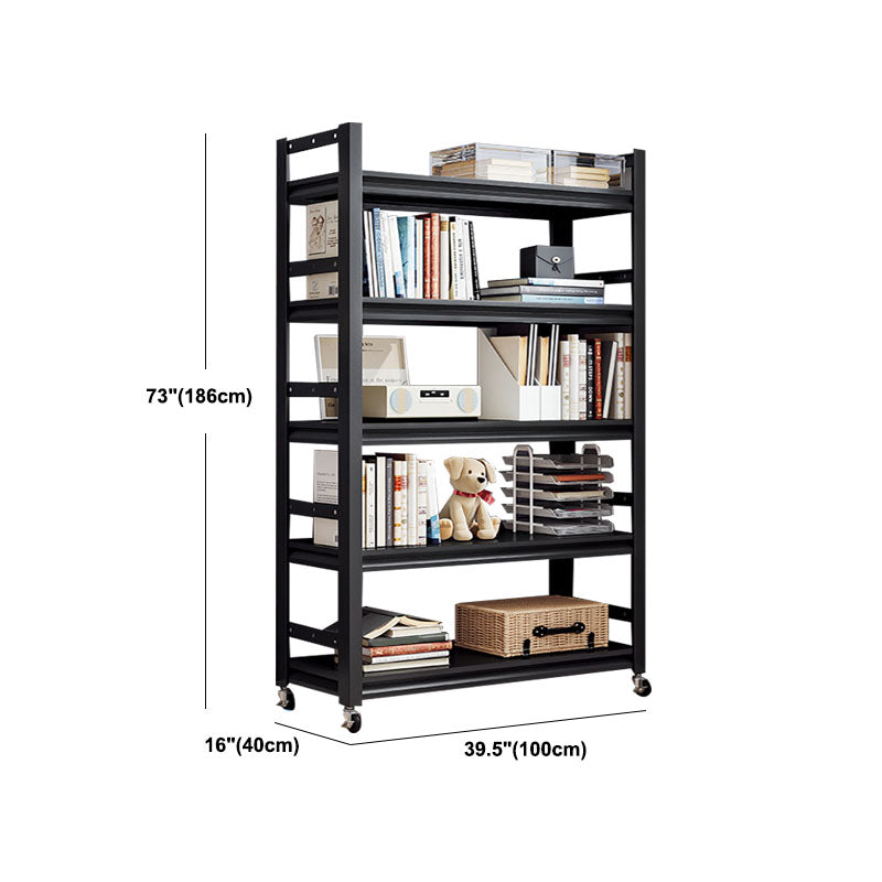 Etagere Shelf Bookcase Contemporary Steel Book Shelf for Study Room