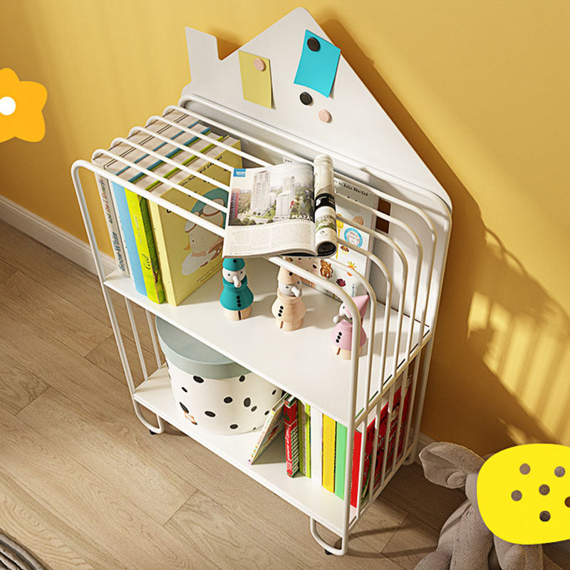 Modern Metal Bookshelf Standard Open Shelf Bookcase Shelves Included