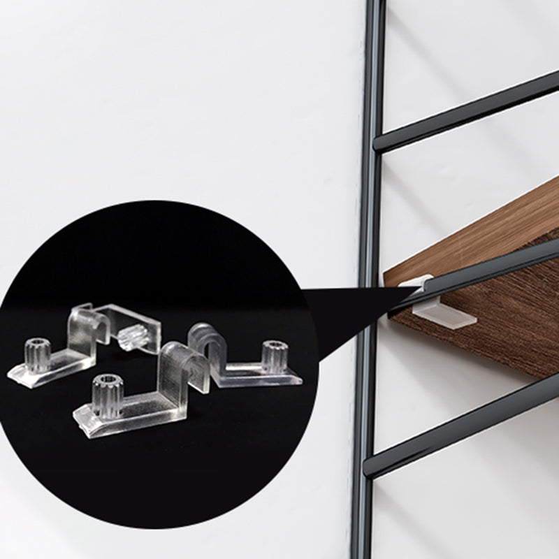 Contemporary Metal Shelf Bookcase Adjustable Floating Bookcase