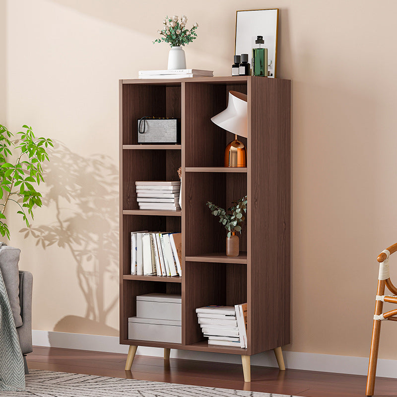 Modern Engineered Wood Book Shelf Closed Back Shelf Bookcase for Study Room