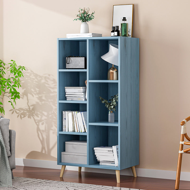 Modern Engineered Wood Book Shelf Closed Back Shelf Bookcase for Study Room