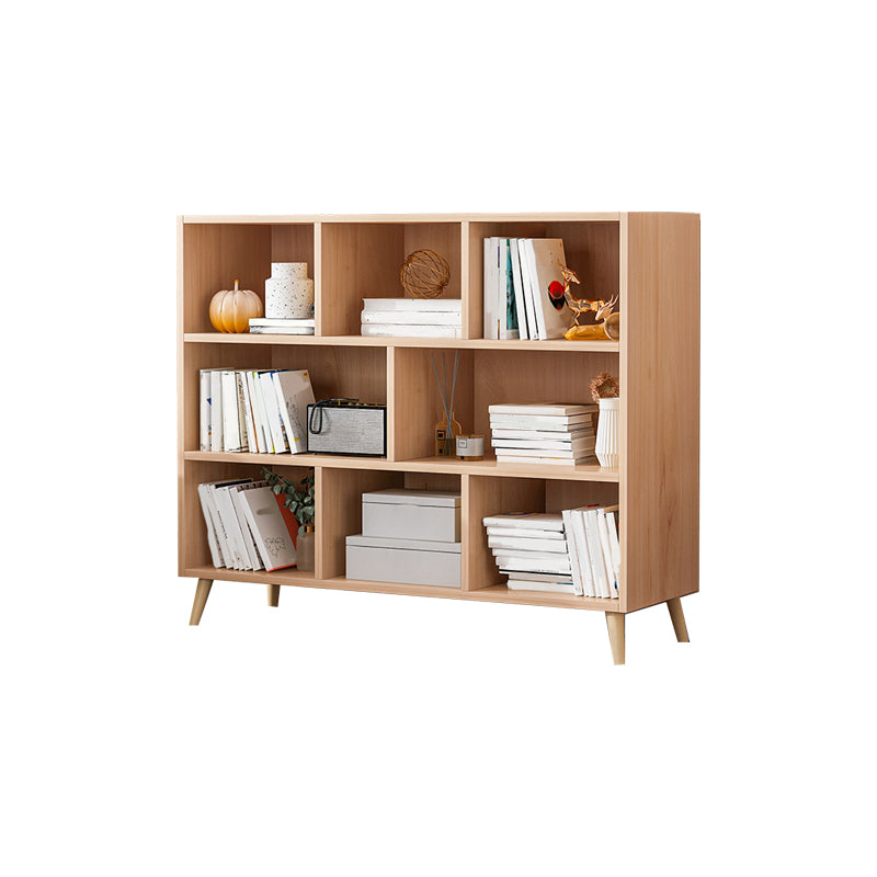 Modern Engineered Wood Book Shelf Closed Back Shelf Bookcase for Study Room