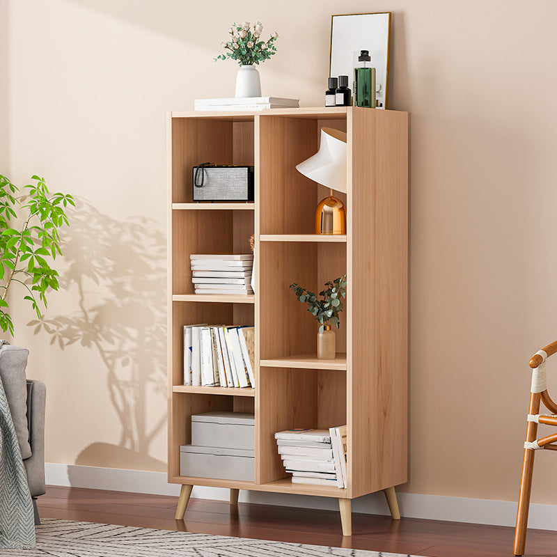 Modern Engineered Wood Book Shelf Closed Back Shelf Bookcase for Study Room