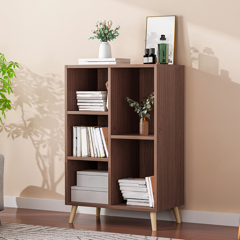 Modern Engineered Wood Book Shelf Closed Back Shelf Bookcase for Study Room