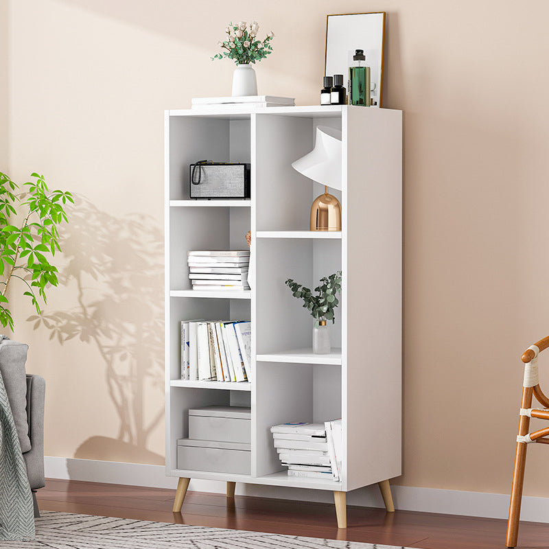 Modern Engineered Wood Book Shelf Closed Back Shelf Bookcase for Study Room