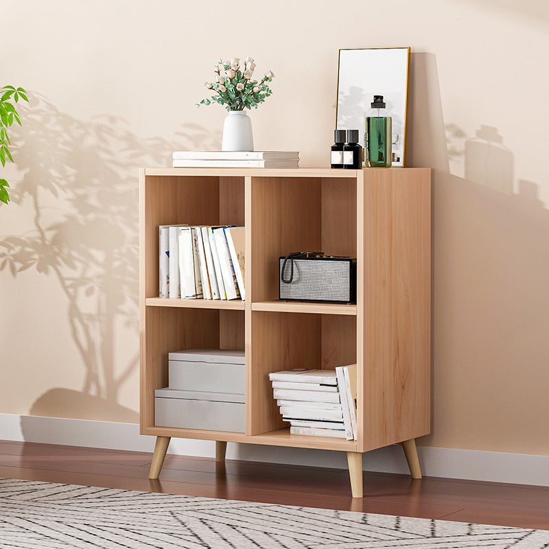 Modern Engineered Wood Book Shelf Closed Back Shelf Bookcase for Study Room