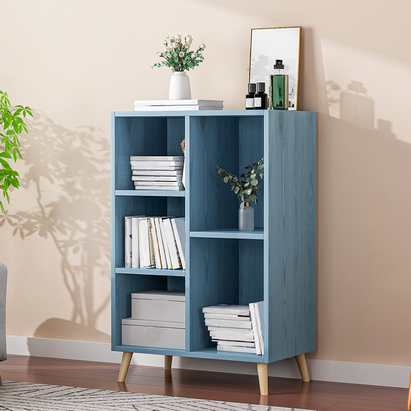 Modern Engineered Wood Book Shelf Closed Back Shelf Bookcase for Study Room