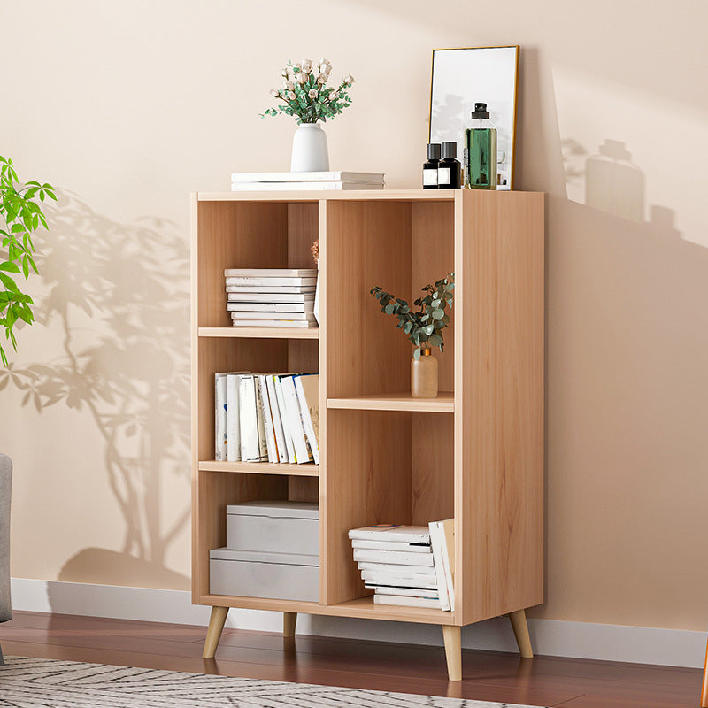 Modern Engineered Wood Book Shelf Closed Back Shelf Bookcase for Study Room