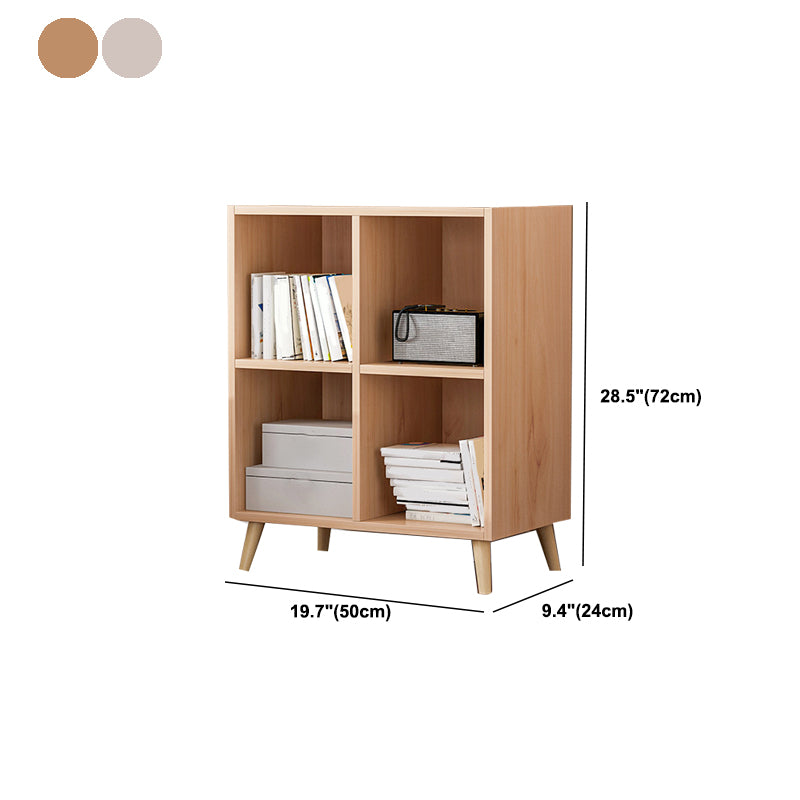 Modern Engineered Wood Book Shelf Closed Back Shelf Bookcase for Study Room