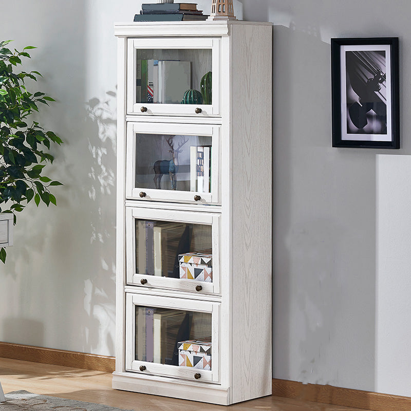 Contemporary Wooden Shelf Bookcase with Doors Standard Shelf