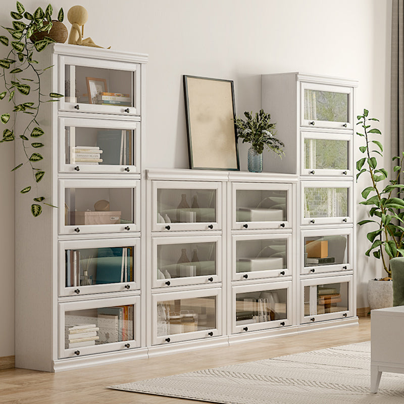 Contemporary Wooden Shelf Bookcase with Doors Standard Shelf