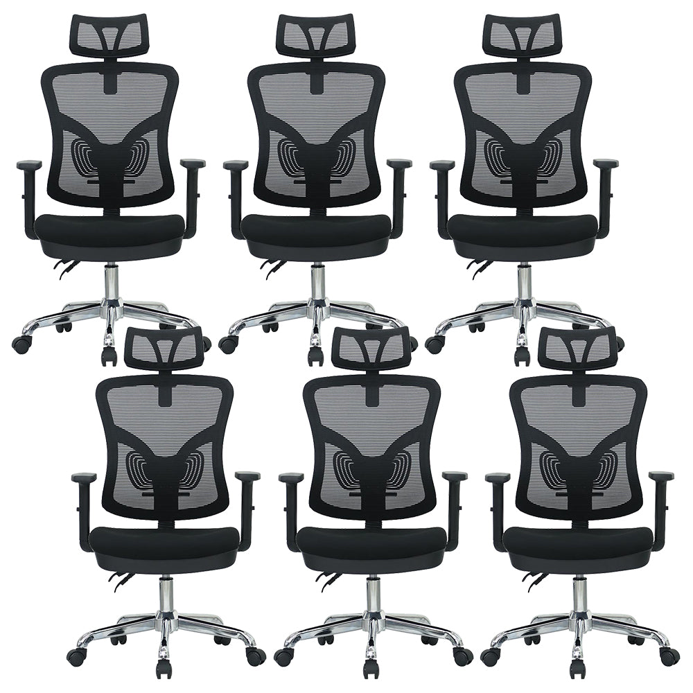 Modern Computer Chair Adjustable Arms Chair Lumbar Support Chair